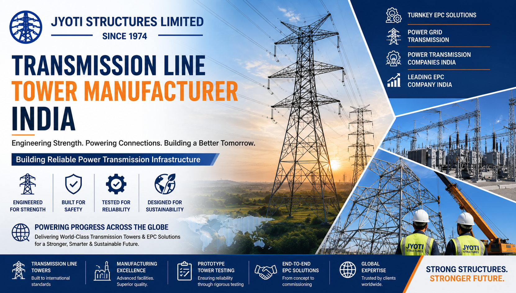 Transmission Line Tower Manufacturer India